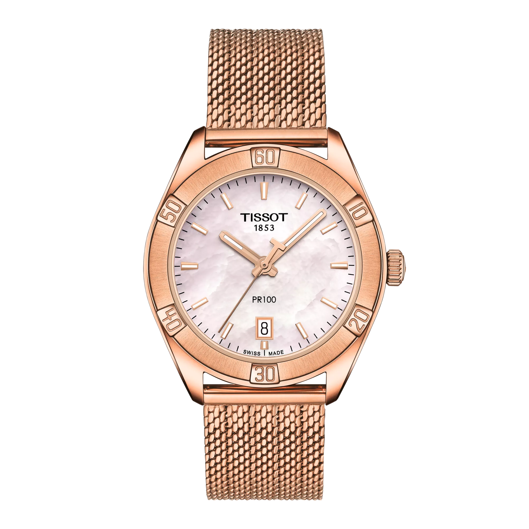 Reloj Tissot PR 100 Sport Chic Rosa T101.910.33.151.00 - vista frontal