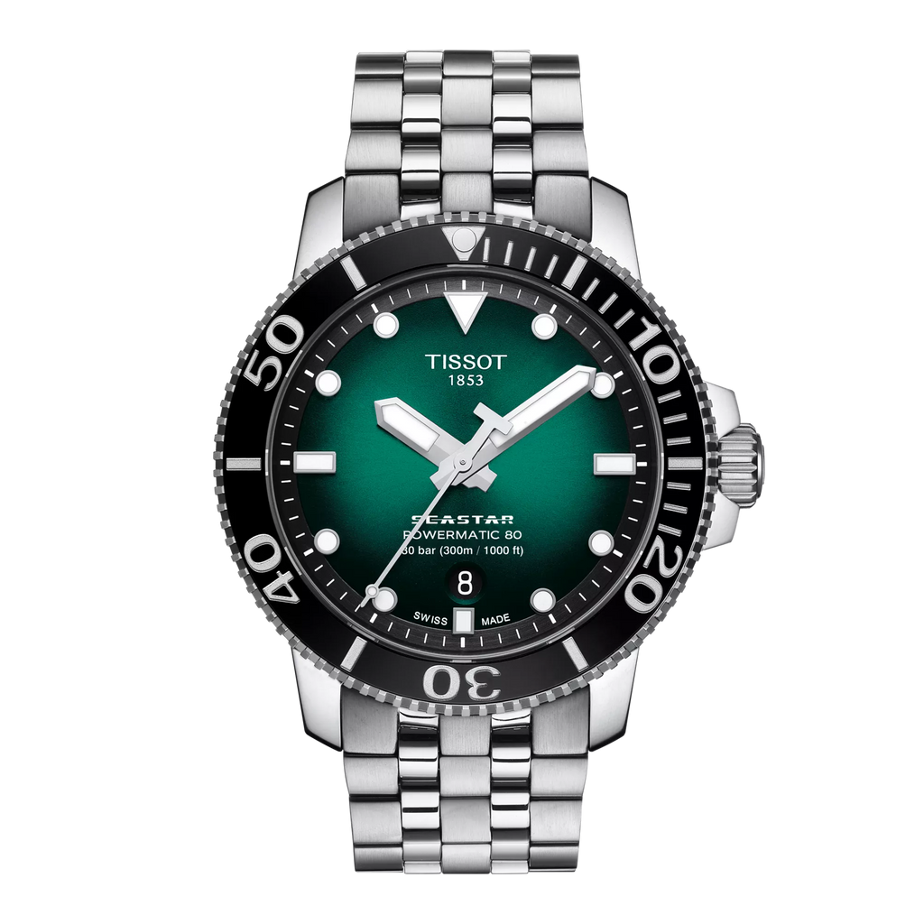 Tissot Seastar 1000 43mm Powermatic 80 T120.407.11.091.01 - vista frontal
