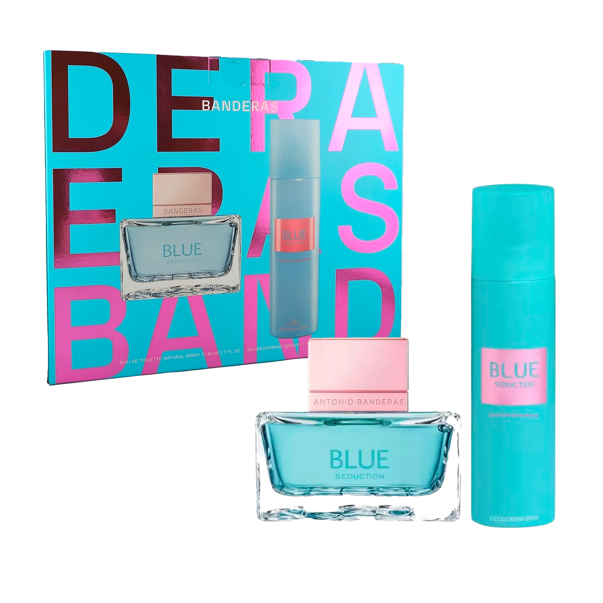 Set de Perfume Antonio Banderas Blue Seduction for Women Mujer
