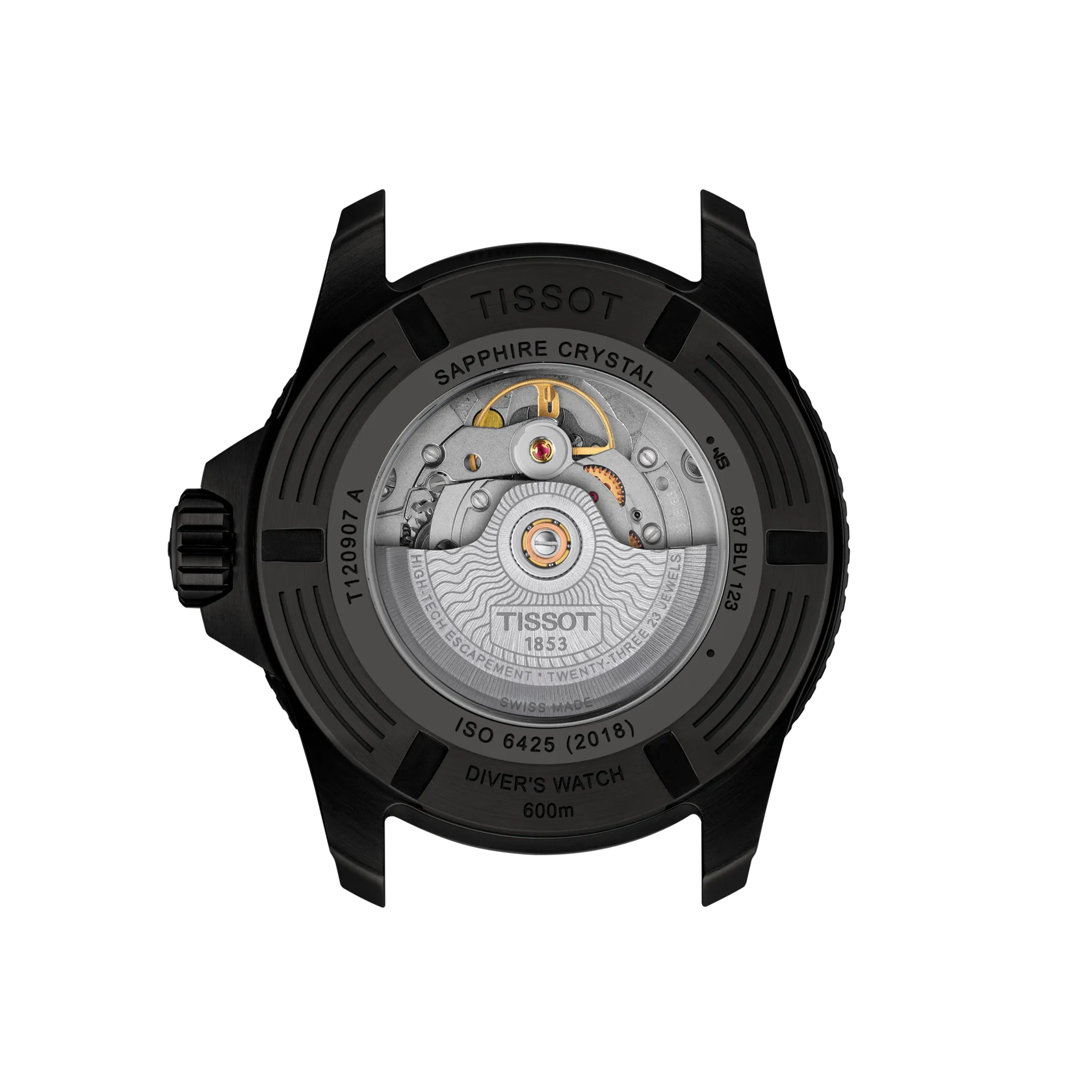Reloj Tissot Seastar 2000 44mm T120.907.37.051.00 vista posterior