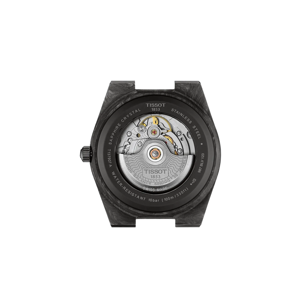Reloj Tissot PRX Carbon T137.907.97.201.00 vista posterior