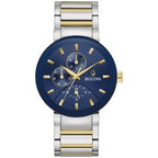 Reloj Bulova 98C148 Futuro esfera azul two-tone