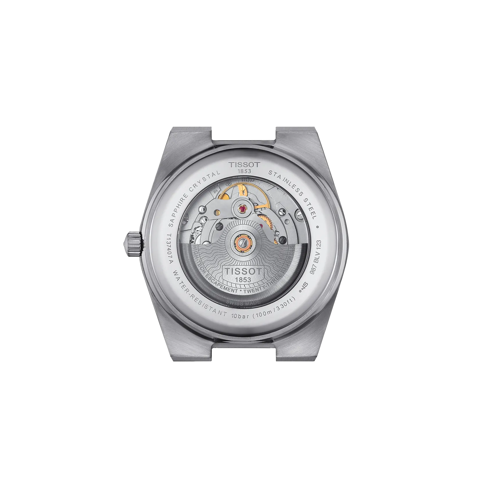 Reloj Tissot PRX T137.407.11.041.00 vista posterior