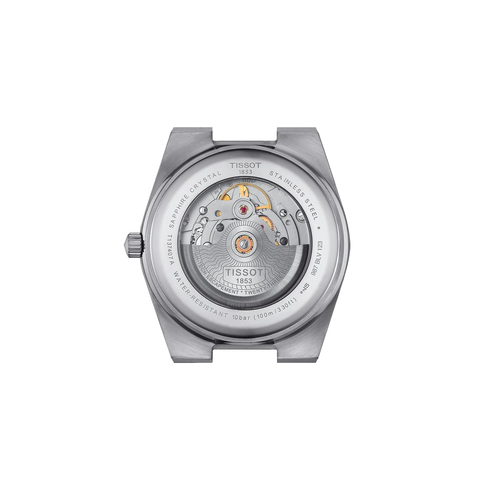 Reloj Tissot PRX T137.407.11.091.00 vista posterior