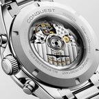 Reloj Longines Conquest Chronograph Automático Dial Champagne L3.835.4.32.6