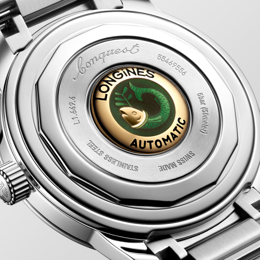 Reloj Longines Conquest Heritage Automático Dial Negro L1.649.4.52.6