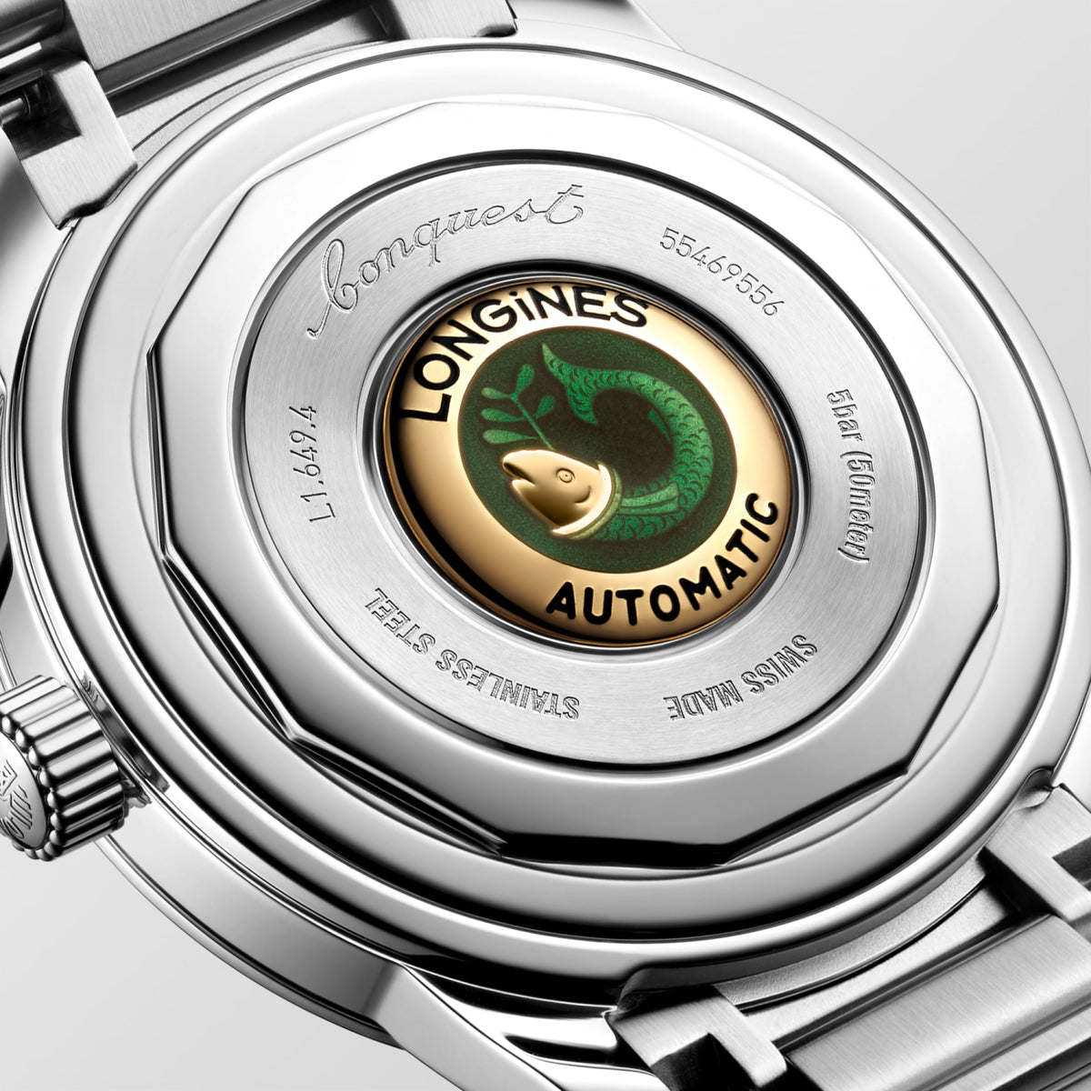 Reloj Longines Conquest Heritage Automático Dial Negro L1.649.4.52.6