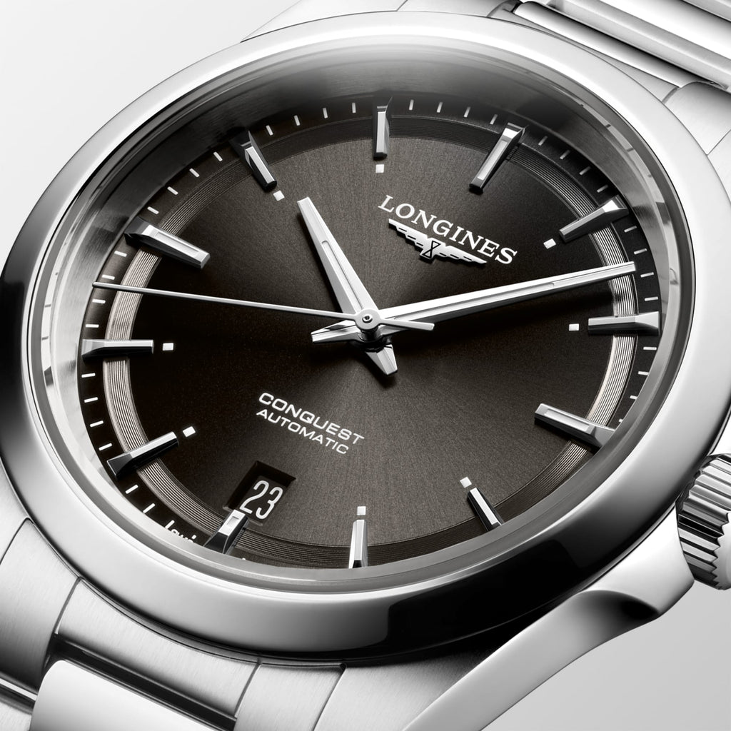 Reloj Longines Conquest Automático Dial Negro L3.720.4.52.6