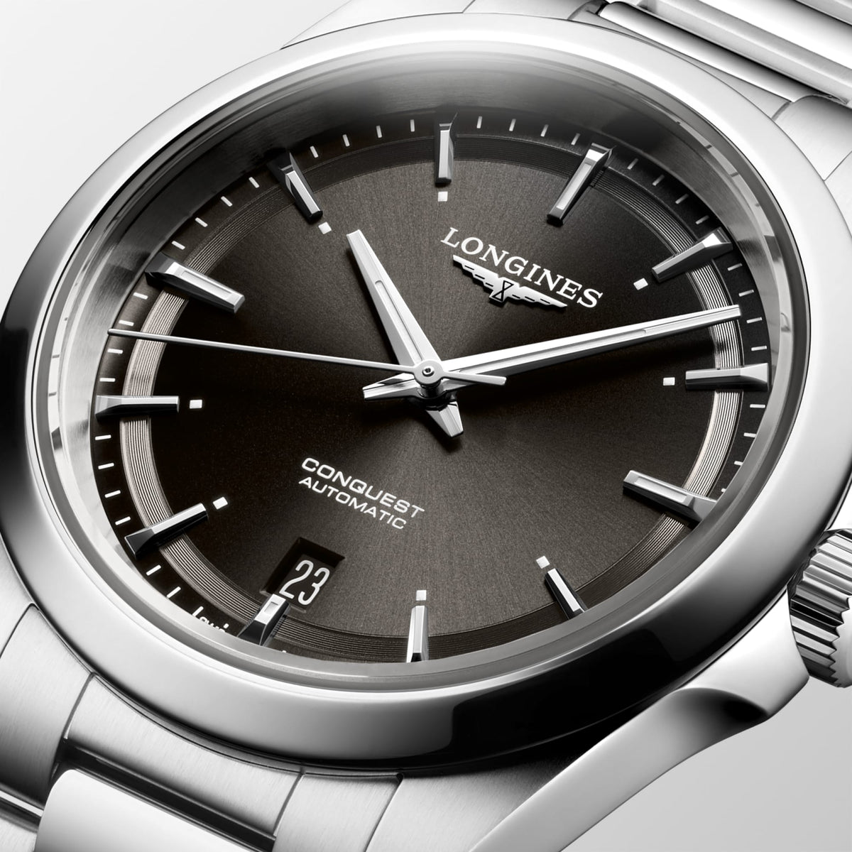 Reloj Longines Conquest Automático Dial Negro L3.720.4.52.6