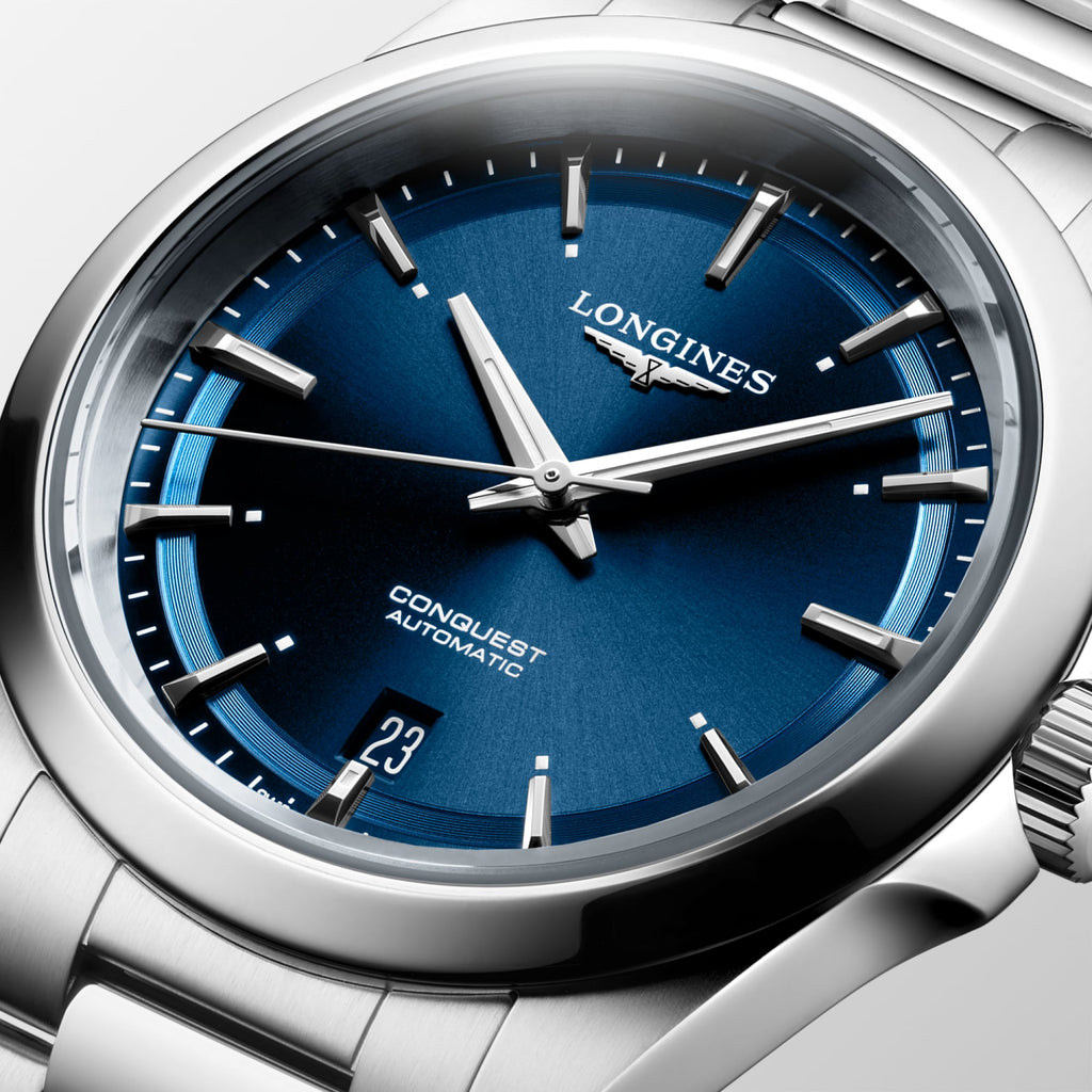 Reloj Longines Conquest Automático Dial Azul L3.720.4.92.6