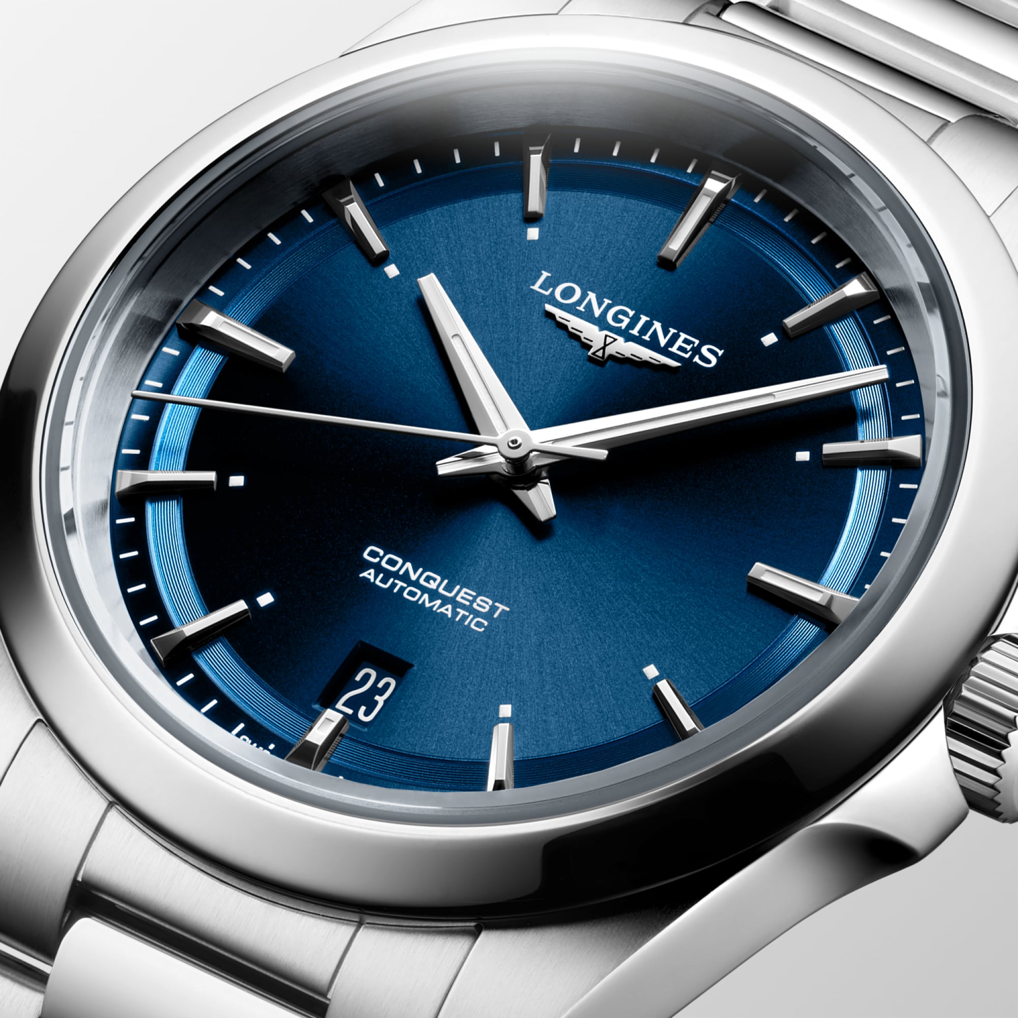 Reloj Longines Conquest Automático Dial Azul L3.720.4.92.6