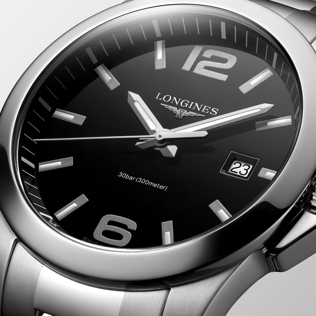 Reloj Longines Conquest Cuarzo 41mm Dial Negro L3.759.4.58.6