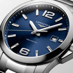 Reloj Longines Conquest Quartz Dial Azul Sunray L3.759.4.96.6