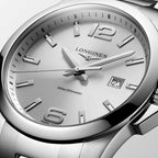 Reloj Longines Conquest Cuarzo 43mm Dial Plateado L3.760.4.76.6