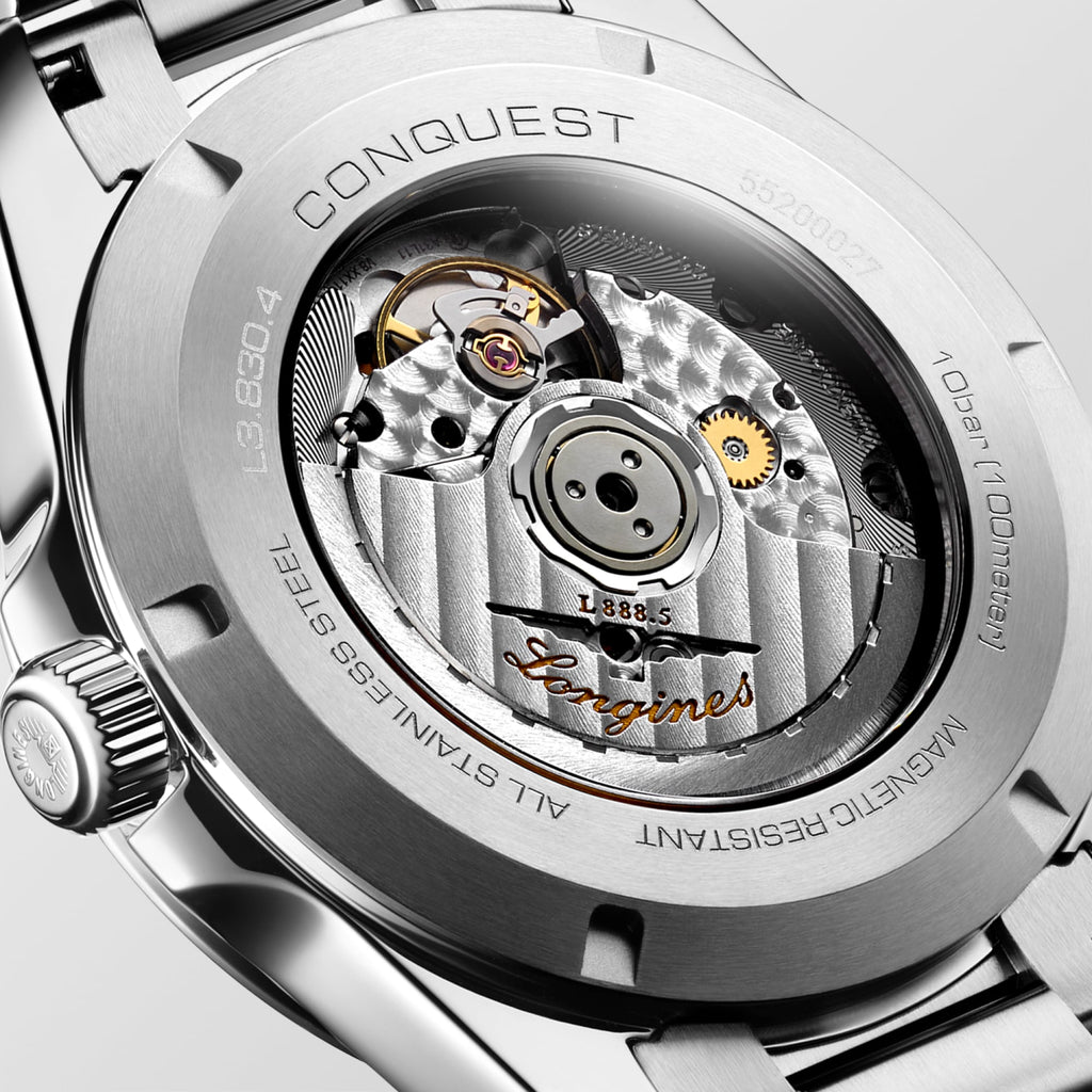 Reloj Longines Conquest Automático 41mm Dial Plateado L3.830.4.72.6