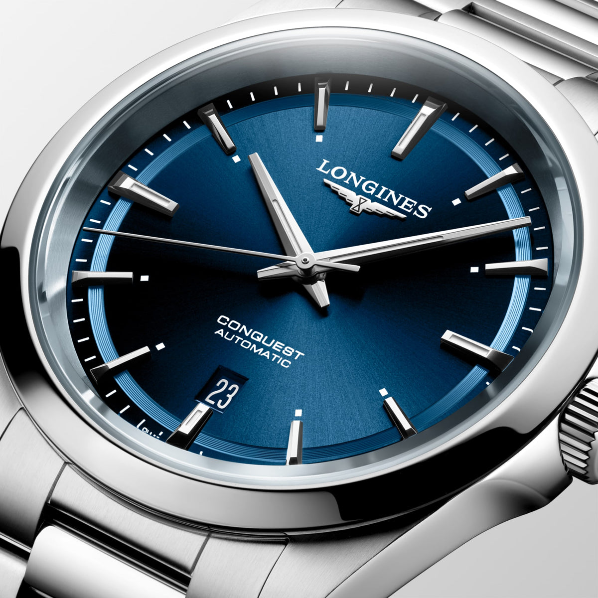 Reloj Longines Conquest Automático 41mm Dial Azul L3.830.4.92.6