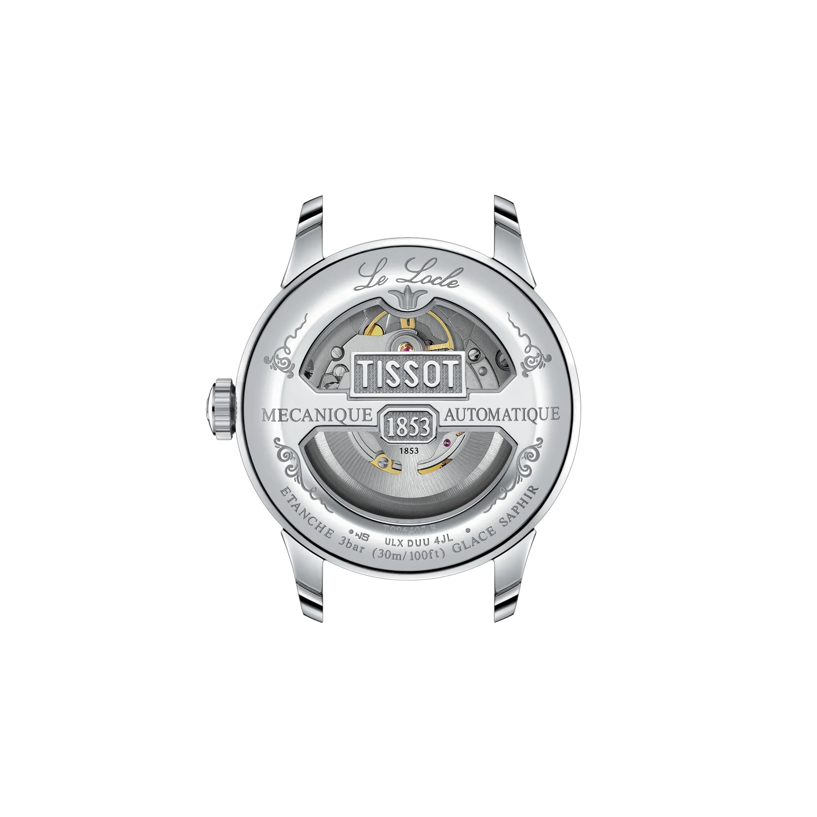 Reloj Tissot Le Locle Powermatic 80 T006.407.11.033.03 - vista trasera