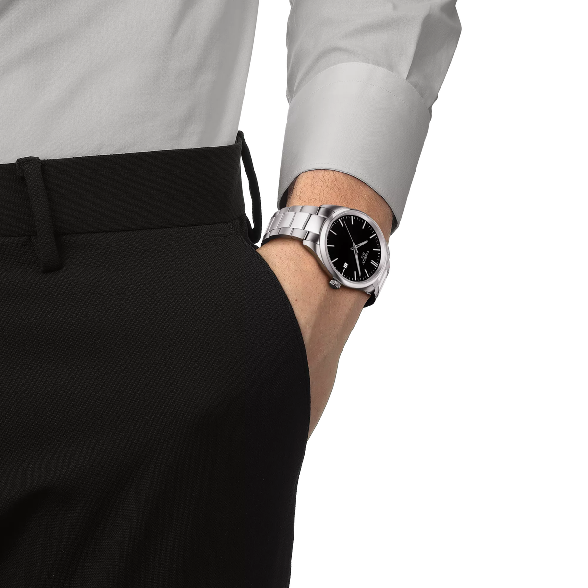 Reloj Tissot PR 100 T150.410.11.051.00 en muñeca