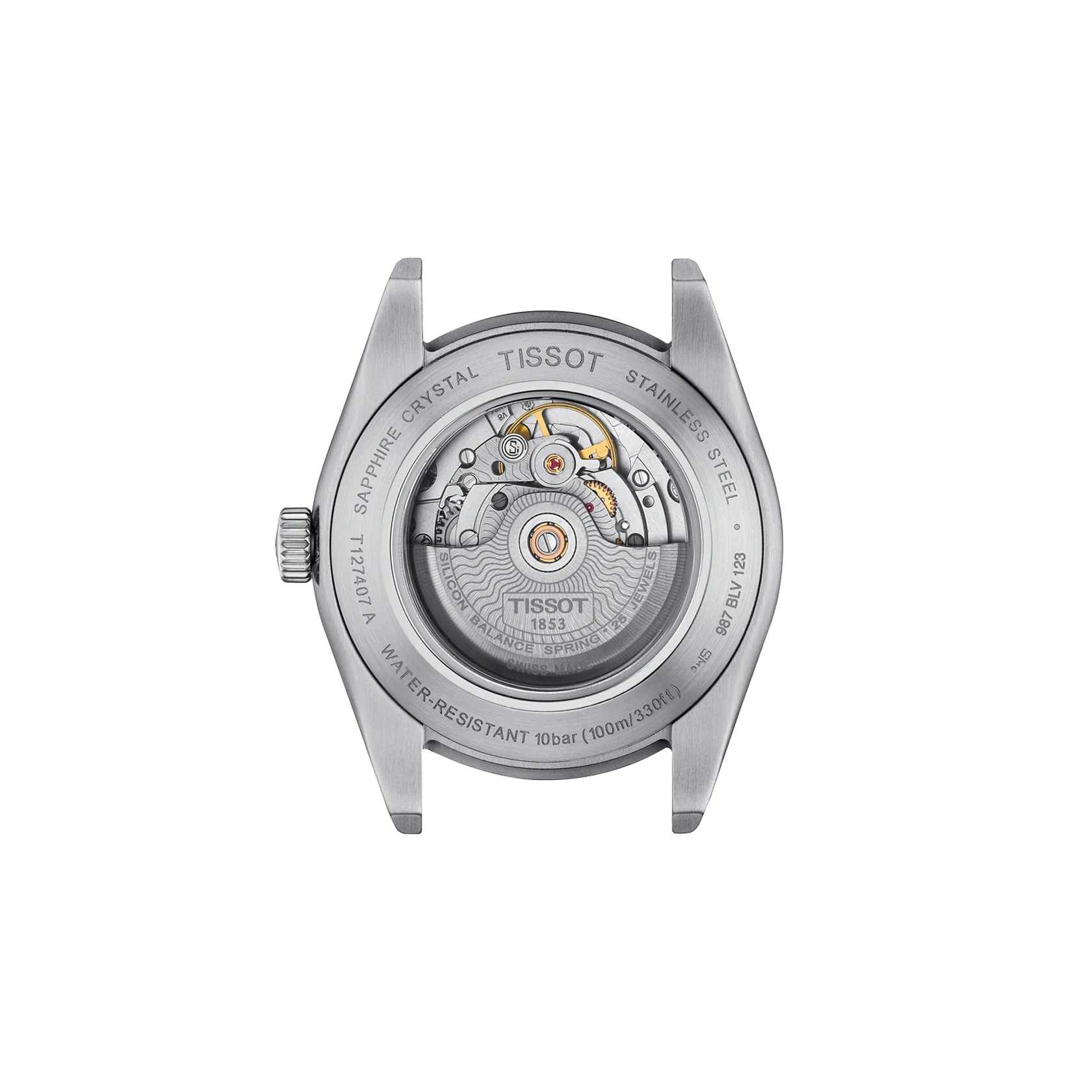 Reloj Tissot Gentleman T127.407.11.041.00 vista posterior