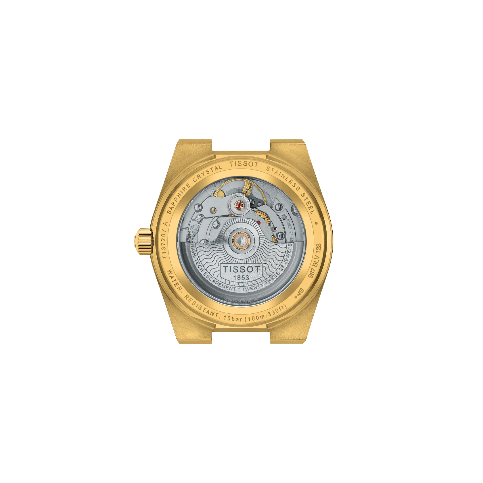 Tissot PRX Powermatic 80 T137.207.33.021.00 vista posterior
