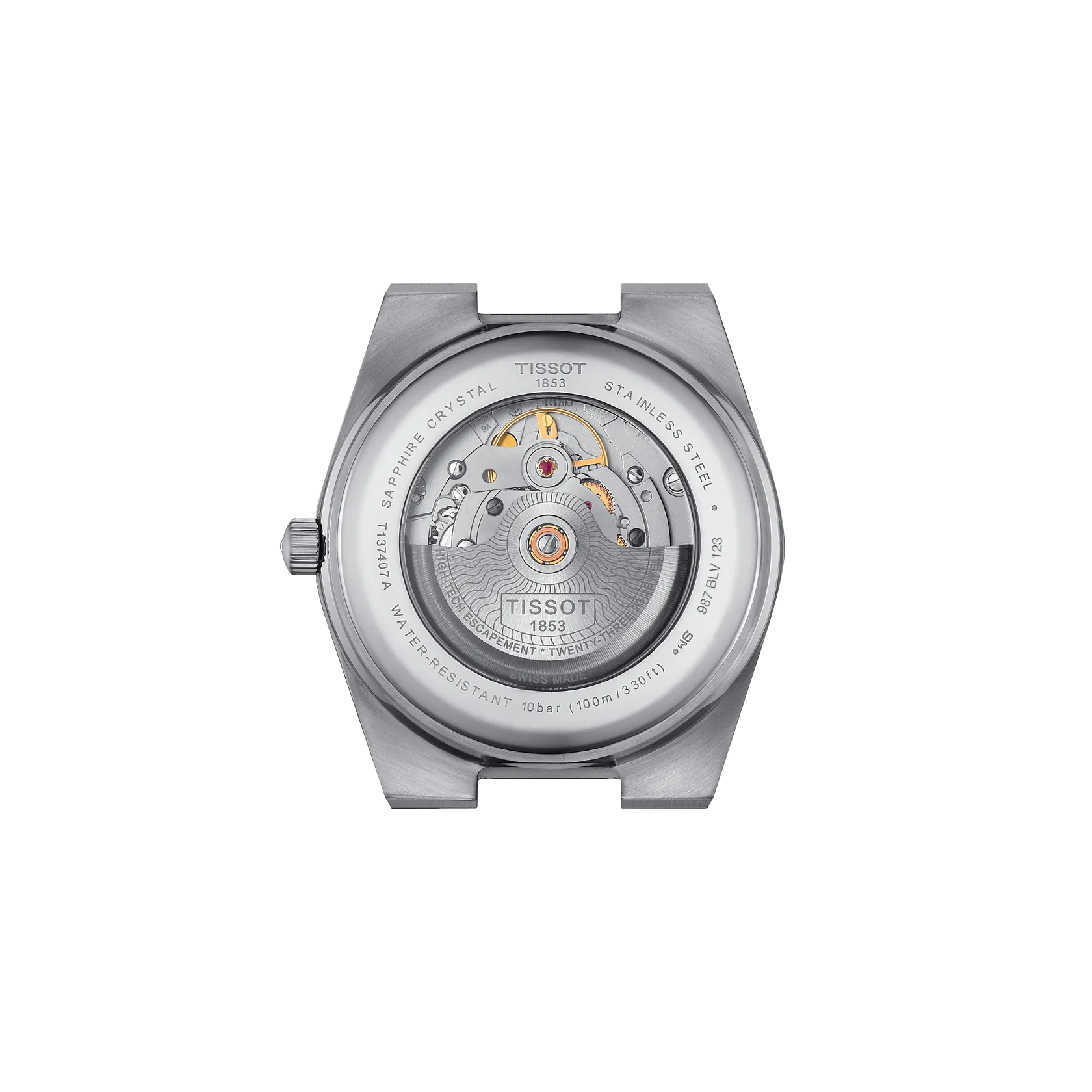 Reloj Tissot PRX T137.407.11.051.00 vista posterior
