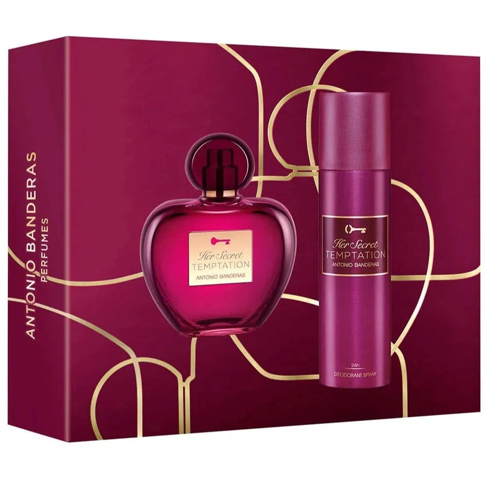 Set de Perfume Antonio Banderas Her Secret Temptation Mujer