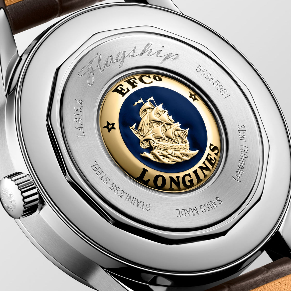 Reloj Longines Flagship Heritage Moonphase Automático Dial Marfil L4.815.4.78.2