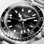Reloj Longines HydroConquest GMT Automático Dial Negro L3.790.4.56.6
