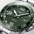 Reloj Longines HydroConquest Automático Bisel Cerámico Dial Verde L3.781.4.06.6