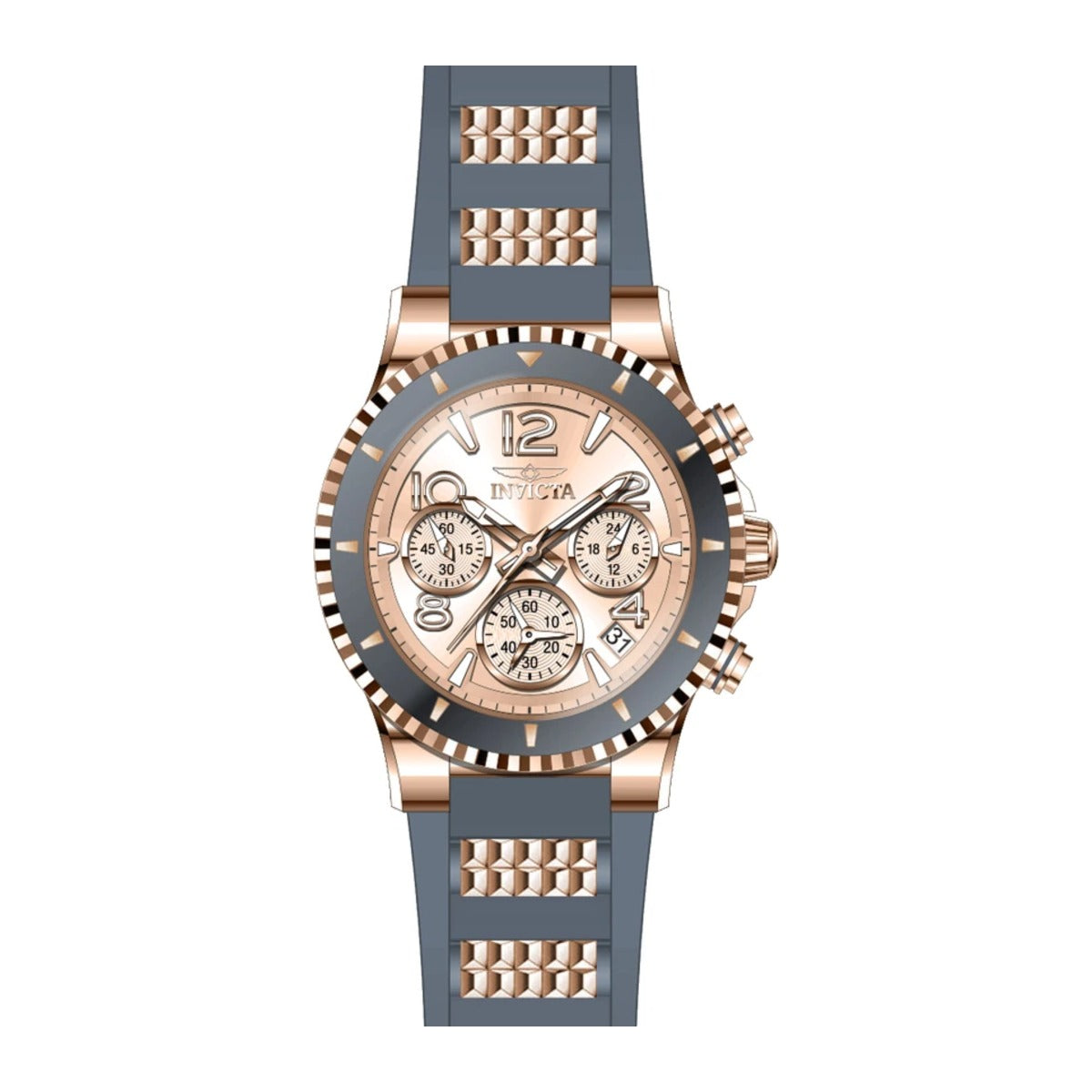 Reloj Invicta BLU 24189 vista frontal con correa completa