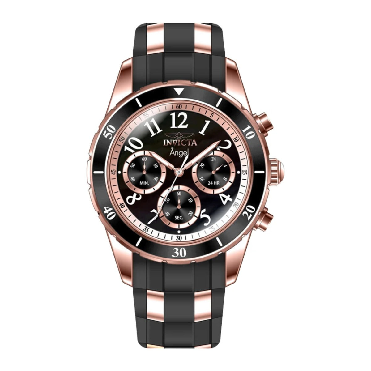 Reloj Invicta Angel 38756 vista frontal con correa completa