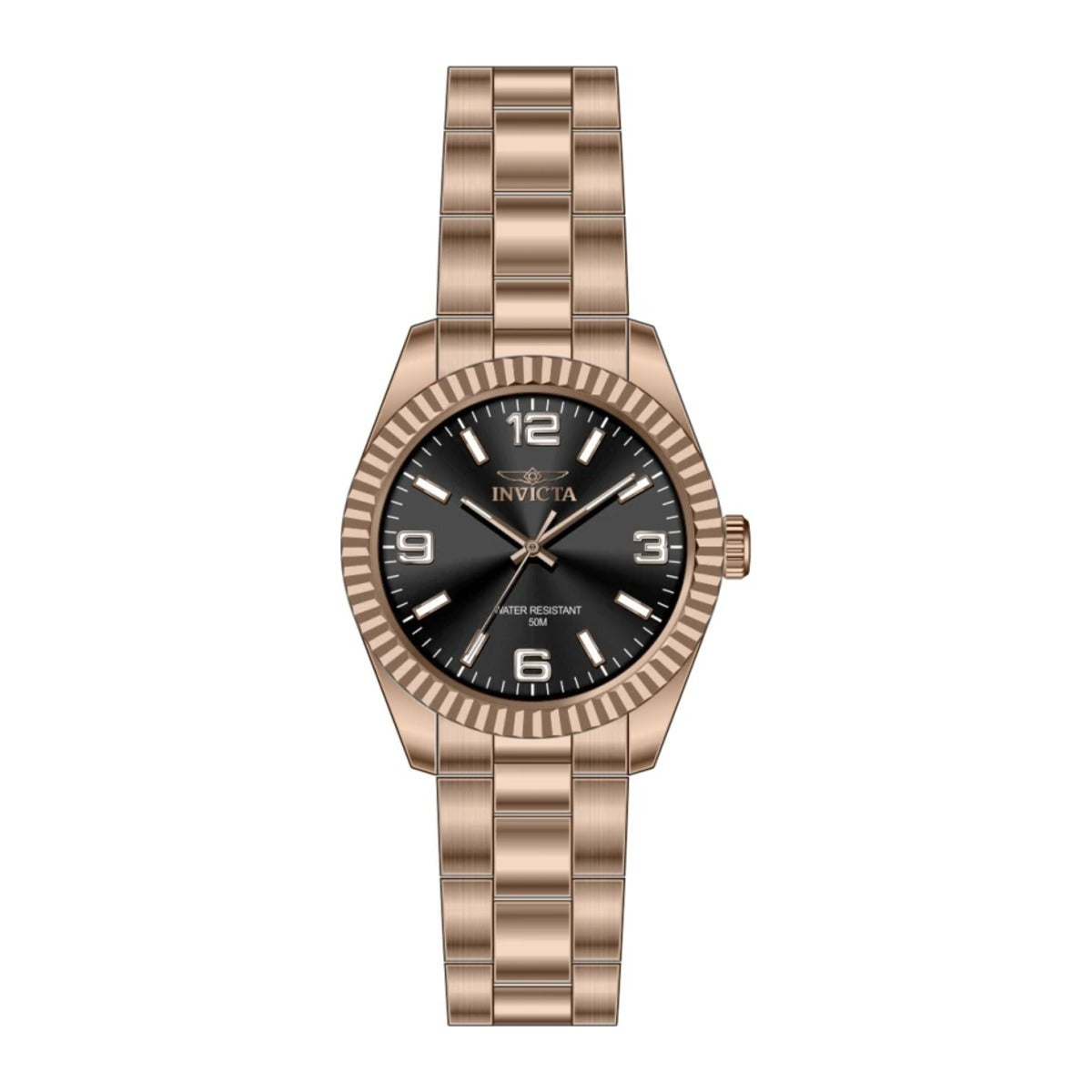Reloj Invicta 47476 vista frontal con brazalete completo