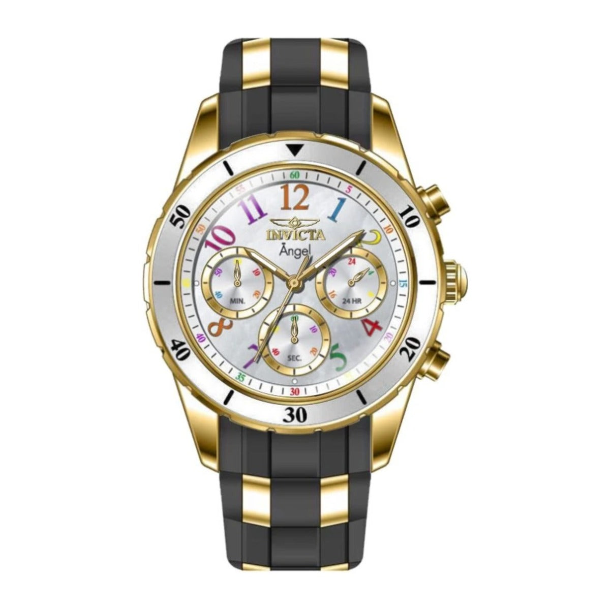 Reloj Invicta Angel 49803 vista frontal con correa completa