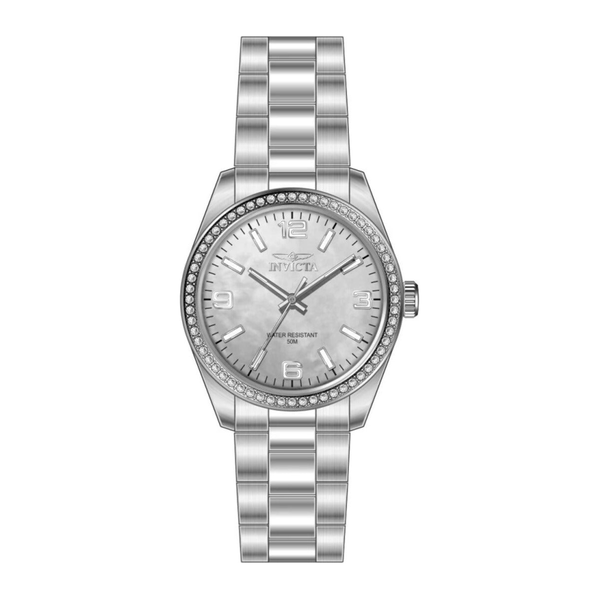 Reloj Invicta 50133 vista frontal con brazalete completo