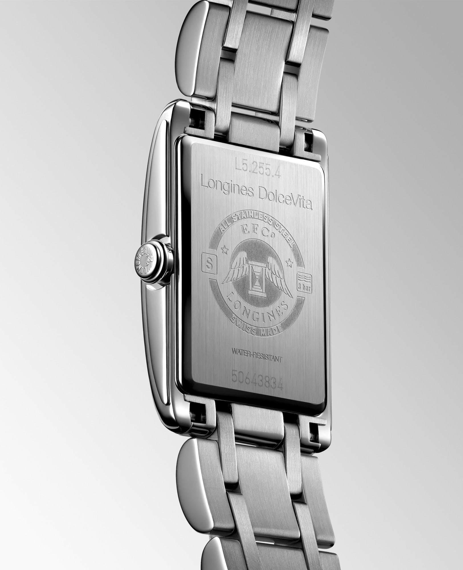 Reloj Longines DolceVita Cuarzo Dial Plateado L5.255.4.71.6
