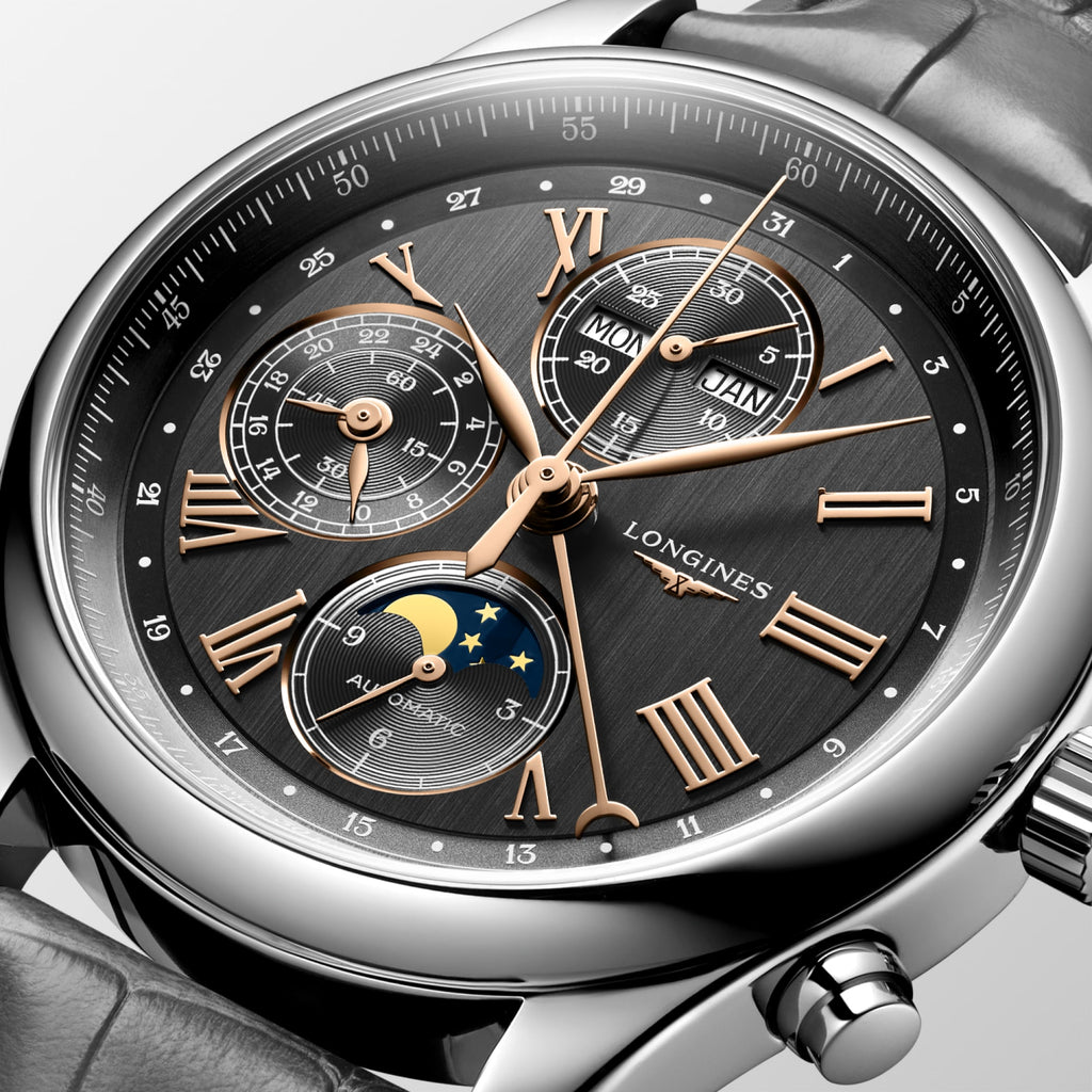 Reloj Longines Master Collection Chronograph Moonphase Dial Antracita L2.773.4.61.2