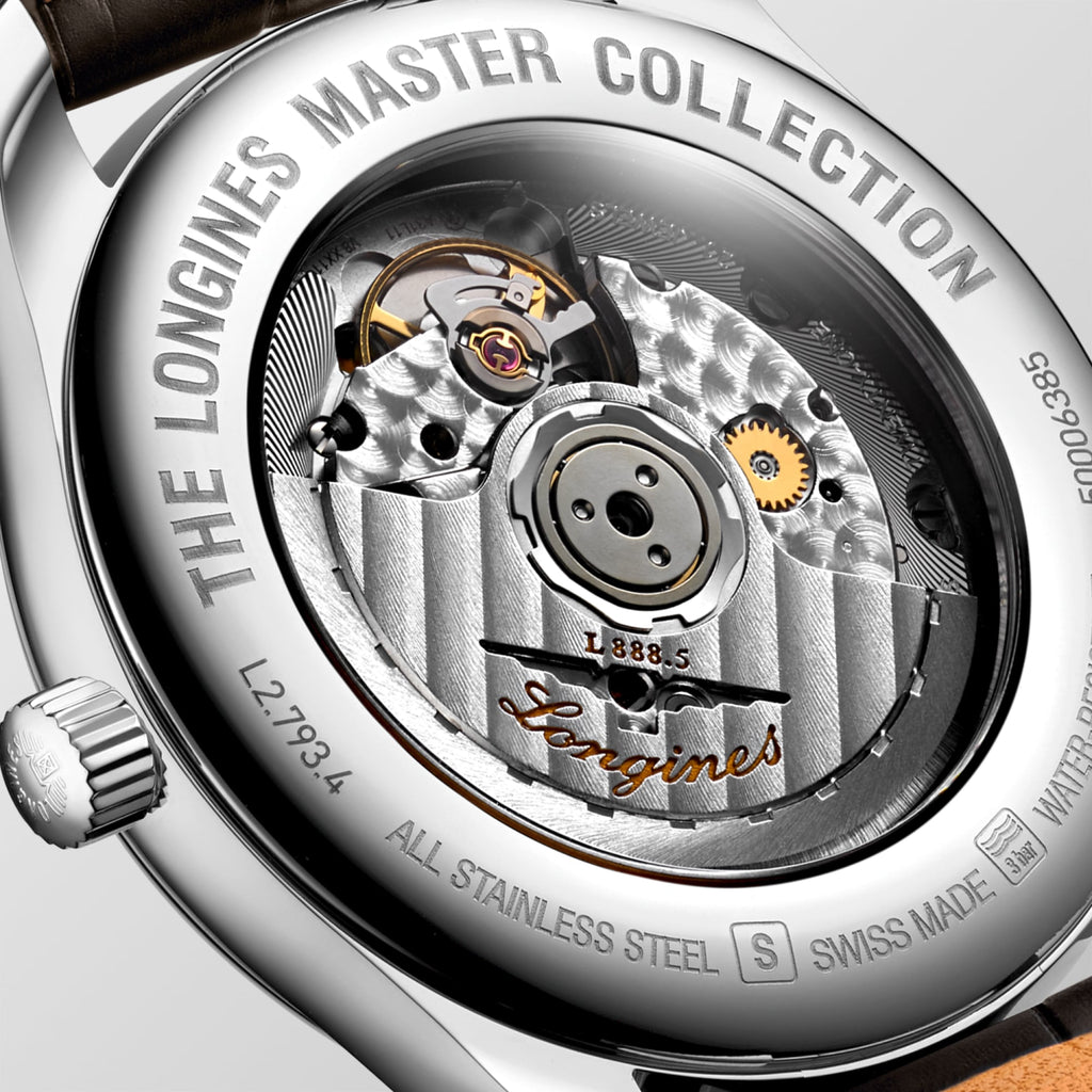 Reloj Longines Master Collection Automático Correa Marrón Dial Plateado L2.793.4.78.3
