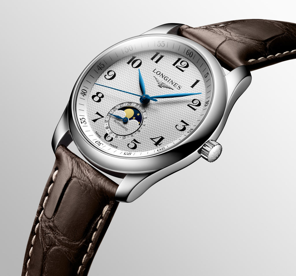 Reloj Longines Master Collection Moonphase Automático Correa Marrón L2.909.4.78.3