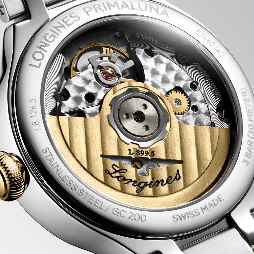 Reloj Longines PrimaLuna Moonphase Automático Bicolor Oro L8.126.5.79.7
