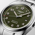 Reloj Longines Spirit Automático Cronometro Dial Verde L3.810.4.03.2