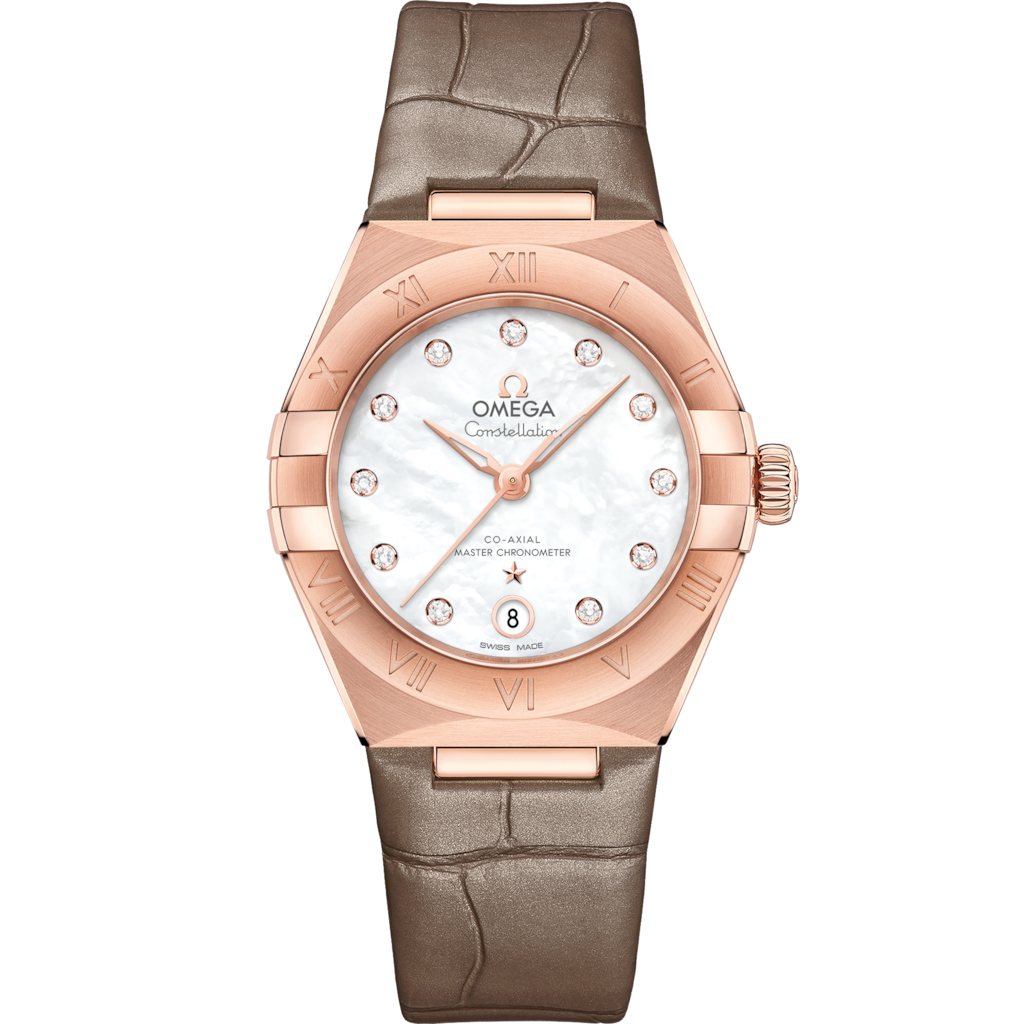 Omega Constellation Automatic Chronometer Diamond White Mother of Pearl Dial Ladies Watch 131.53.29.20.55.002