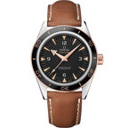 Omega Seamaster 300 Dial Negro Correa Cuero Marron 233.22.41.21.01.002