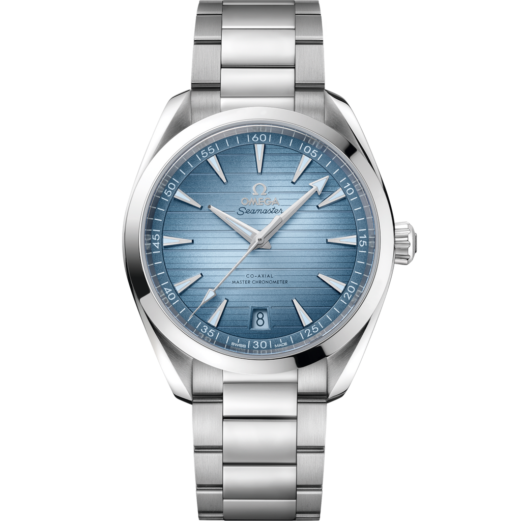 Omega Seamaster Automatico Cronometro Dial Azul 220.10.41.21.03.005