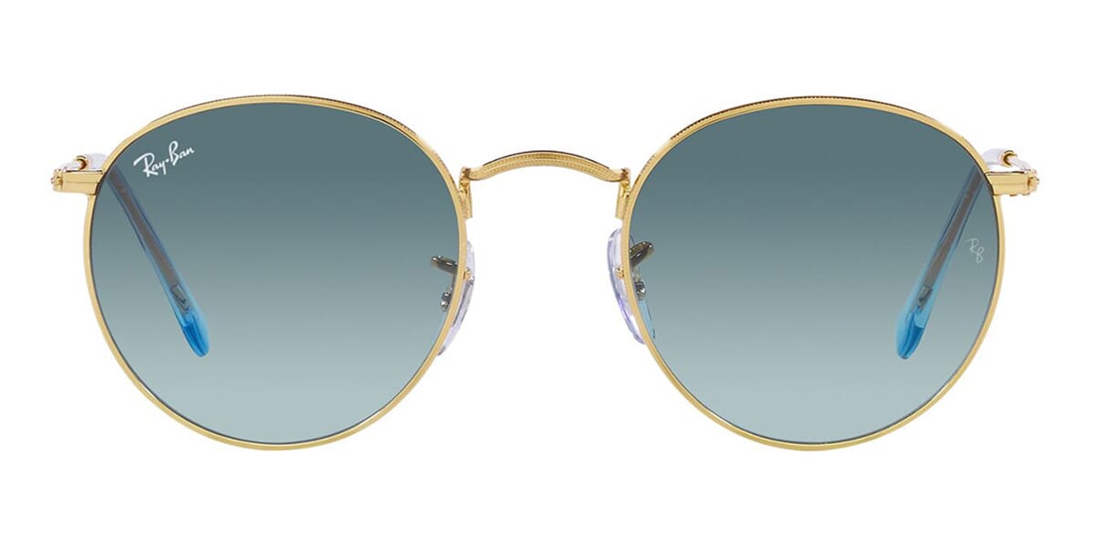 Ray-Ban Round Metal RB3447 001/3M angular