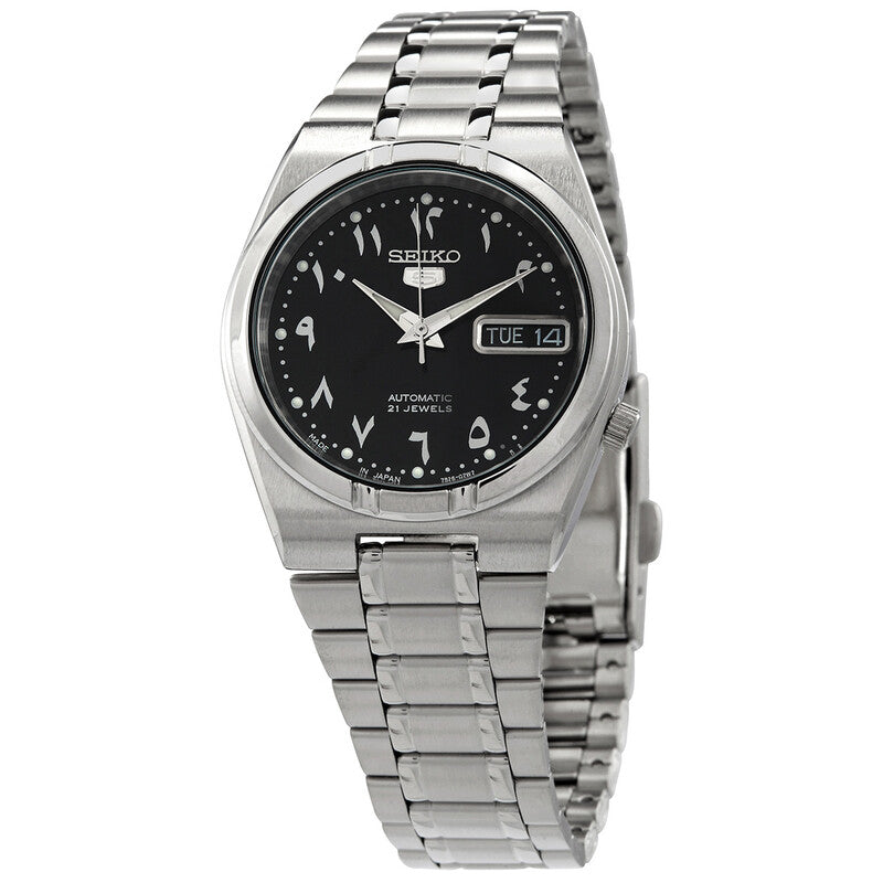 Reloj Seiko 5 Automatic Black Arabic Dial SNK063J5