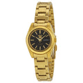 Reloj Seiko 5 Automatic Black Dial Gold-tone Dama SYMK22