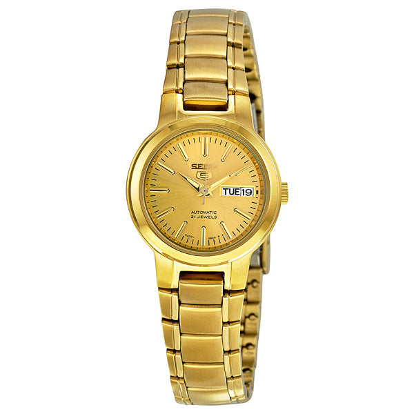 Reloj Seiko 5 Automatic Gold-tone Dama SYME46