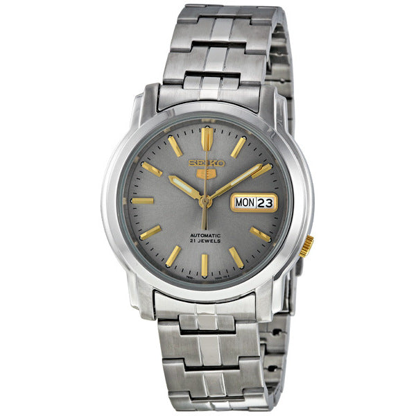 Reloj Seiko 5 Automatic Grey Dial Stainless Steel SNKK67