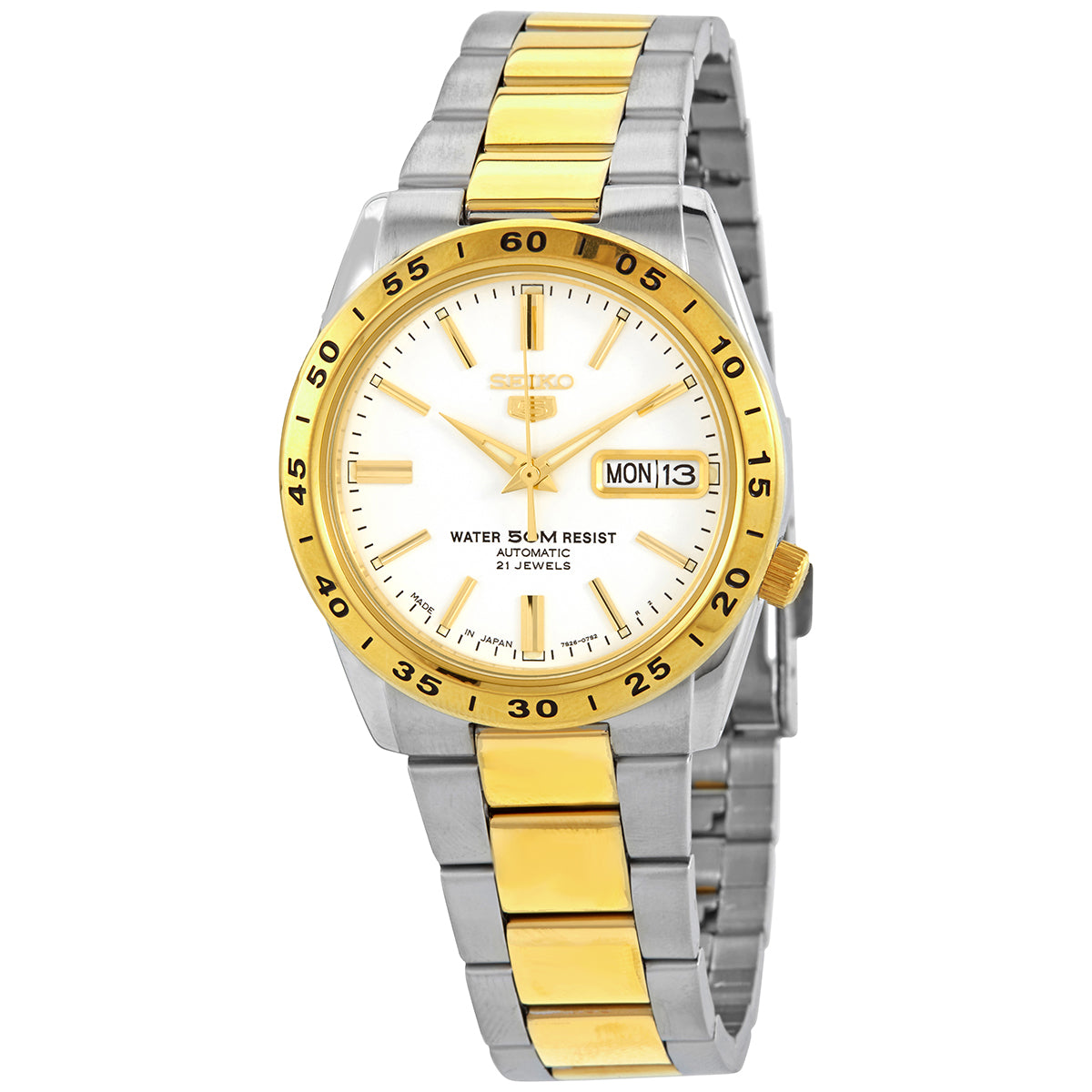 Reloj Seiko 5 Automatic White Dial SNKE04J1