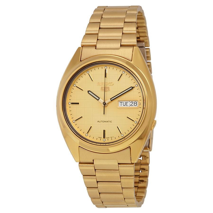 Reloj Seiko 5 Automatic Champagne Dial SNXL72